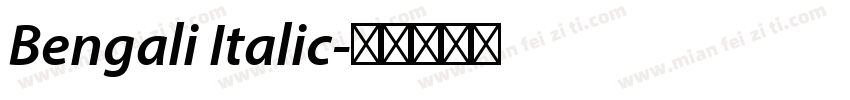 Bengali Italic字体转换